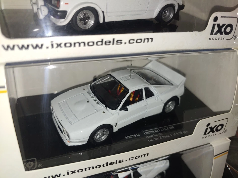 1x IXO MDCS013 LANCIA 037 Gr.B Plain body White TEST CAR Ready To Race 1:43 RARE - Immagine 1 di 4