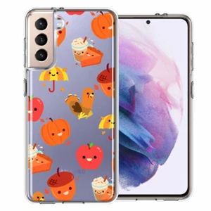 For Samsung Galaxy S21 Plus Thanksgiving Autumn Fall Double Layer Phone Case - Picture 1 of 1