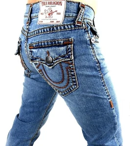 True Religion Men's Rocco Super T Relaxed Skinny Jeans - 105266 - Picture 1 of 10