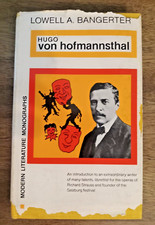 Hugo von Hofmannsthal, by Lowell A. Bangerter