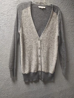 Свитер женский Ann Taylor Loft большой серый металлик 44% лен кардиган 1260 - Изображение 1 из 4