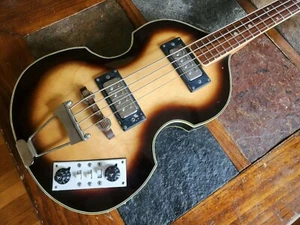 Conqueror vintage viola Hofner-style Beatle bass MIJ - Picture 1 of 17