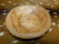 * Carved Wooden Dough Bowl Primitive Wood Trencher Tray Rustic Home Decor  5-7"