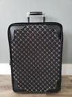 RALPH LAUREN 21" Luggage Rolling Suitcase Black Expandable