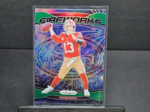 2024 Panini Prizm BROCK PURDY GREEN FIREWORKS #2 San Francisco 49ers - Picture 1 of 1