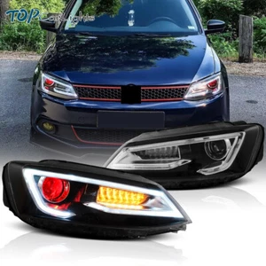 VLAND Demon Eyes LED Projector Headlights For 2011-2018 Volkswagen Jetta - Picture 1 of 15