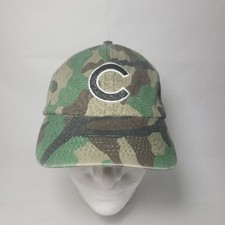 Chicago Cubs Wrigley Field Camo Old Style Light Baseball Hat SGA ~ Used 
