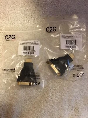 2 Pack! DVI-D Female to HDMI Male Inline Adapter Legrand #40745 AIDIO VIDEO NEW - Image 1 of 4