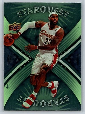 2008 Upper Deck #SQ-17 LeBron James StarQuest Green Used - Image 1 of 2