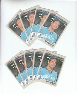 1983 Fleer George Brett #108 [9-Card Lot] (Hall-Of-Fame) NM/MT