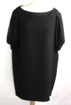 Vanessa Bruno - short Dress & Women's Sleeves 3/4 Black Size 40 - Excellent Mint Foto 1 de 4