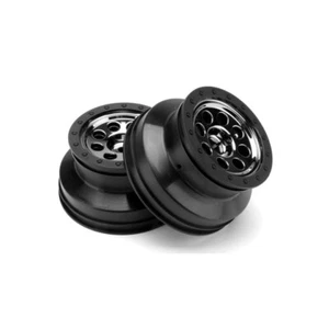 HPI 1-10 MK.8 WHEEL BLACK CHROME, 4.5MM OFFSET, 2PC, 12MM HEX ,103825, HC_OZ - Picture 1 of 1