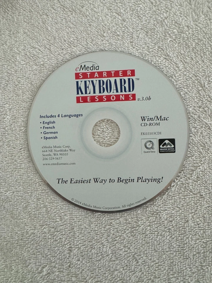 eMedia Starter Keyboard Lessons PC Software - 2014 eMedia - Image 1 of 1