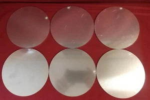 6 Aluminum 6" Diameter Circle Discs 11 ga (1/8").125 5052 Aluminum See Pictures - Picture 1 of 4