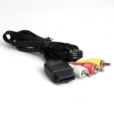 Nintendo N64 SNES Gamecube 6 FT TV AV RCA Composite Audio Video Stereo Cable - Image 1 of 2