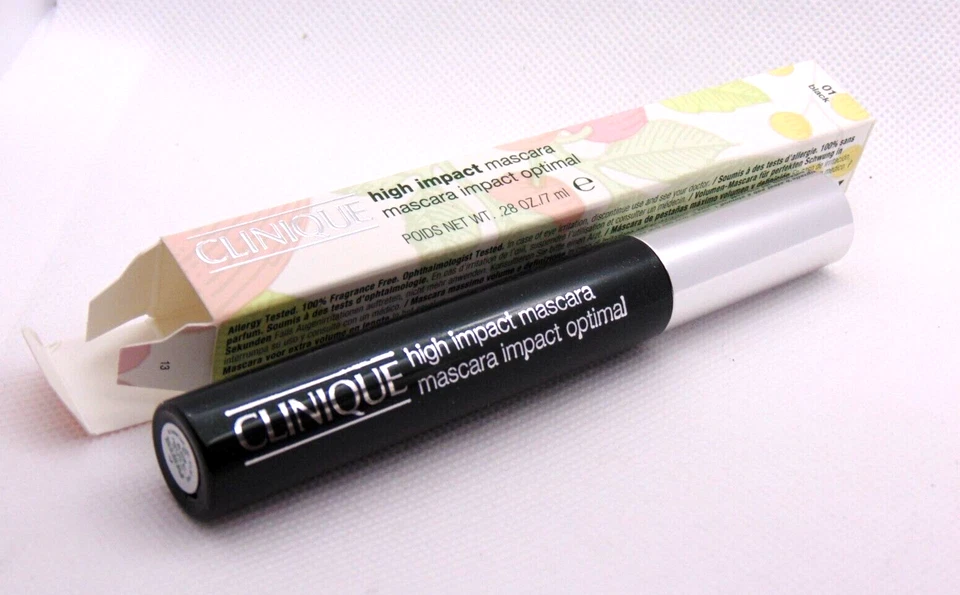 Máscara de pestañas CLINIQUE HIGH IMPACT No.01 negra 0,28 oz/7 ml nueva en caja Foto 1 de 1