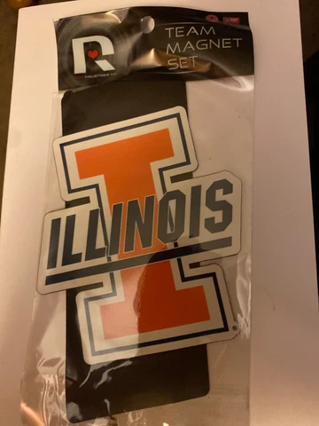 NEW Magnet set University of Illinois Fighting Illini Car Truck SUV fridge Cover
