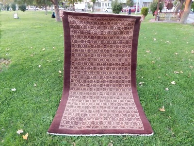 Alfombra Tulu peluda de Anatolia Central, alfombra de pueblo de lana de Turquía 3'9'' x 6'2'' Foto 1 de 4