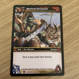 World of Warcraft TCG - Heroes of Azeroth - Warlord Goretooth 268 epische Karte - Bild 1 von 5