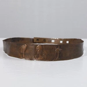 Lorenzo Burchiellaro Ceinture en cuivre repoussé martelé design moderniste 1950s - Imagen 1 de 11