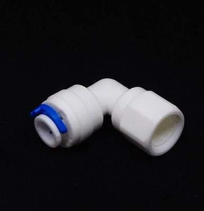 Adaptador de montaje de filtro de agua RO codo pushfit-1/4"" hembra BSP codo de 3/8"" x 5 - Imagen 1 de 1