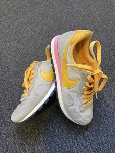 Nike Air Pegasus Shoes Yellow Pink Grey Nike Air Trainers Women’s US 6 Sneakers - Picture 1 of 12
