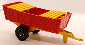 FARM TRAILER ANHÄNGER MIT GITTER  MAJORETTE MADE IN FRANCE 80erJAHRE - Bild 1 von 4