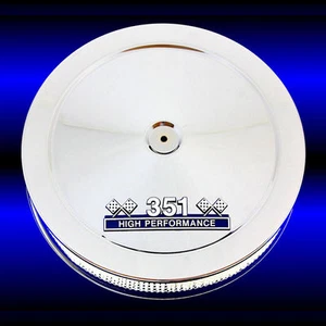 Filtro de aire cromado 351 C para motores Ford 351 Cleveland Mustang Cougar Torino - Imagen 1 de 4