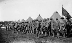 Fort Lewis Washington Army ROTC Training Camp Vintage 1935 Foto Negativo - Imagen 1 de 2