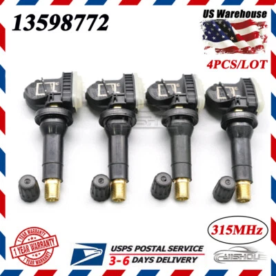 NEW 4pcs 13540601 for GMC Buick Chevy Cadillac TPMS Tire Pressure Sensor 2022 - Image 1 of 4
