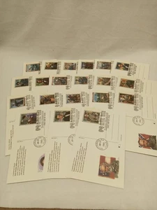 US First Day Issue Postcards - Lot of 20 - 1995 CIVIL WAR UX200-219 (FDC242) - Picture 1 of 5