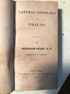 Rare Antique 1824 Book Natural Theology And Tracts by William Paley D.D. - Bild 1 von 3