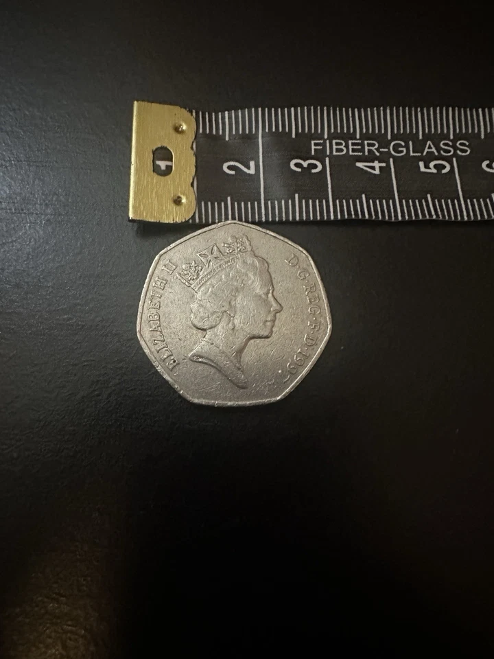 1997 Great Britain 50 Pence Coin Large Coin Circulated - Image 1 of 2