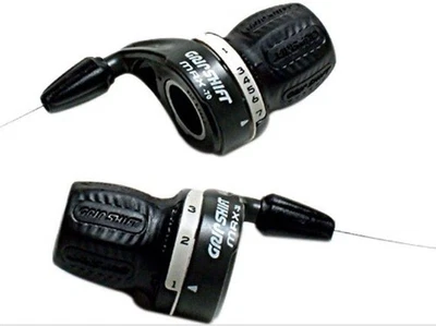 Bike, Cycle, Bicycle Sram MRX Twist Grip Shifter Set 2:1 Fits Shimano 7 Speed - Image 1 of 3