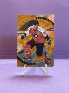 CARTOLINA PROMO PINNACLE HOCKEY ERIC LINDROS 1997 Certificata Gold Team - Foto 1 di 2