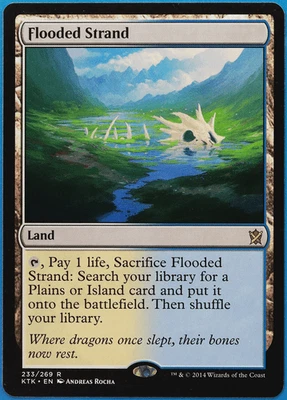 Flooded Strand Khans of Tarkir NM Land Rare MAGIC MTG CARD (ID# 506565) ABUGames - Image 1 of 2