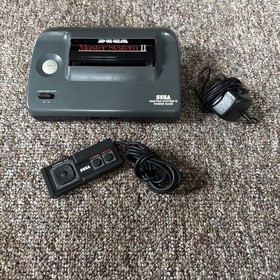 Sega Master System II Console MK-3006 Power Cable and Controller Tested Working