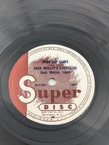 Pin Up Girl/Boston Barked Boogie SNUB MOSLEY 78 RPM BLUES E- RARE - Picture 1 of 6