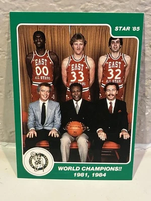 1984-85 Star Arena Set Boston Celtics #9 World Champions!! 1981, 1984 EXMT - Image 1 of 2