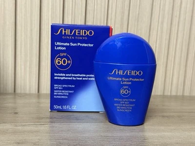 Shiseido Ultimate Loción Protector Solar FPS 60+ Protector Solar 1.6oz / 50ml Nuevo en CAJA Foto 1 de 4