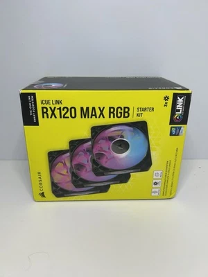 Corsair RX120 Max RGB iCUE Link Fans - 120mm, 7 Blade, Magnetic - Image 1 of 3