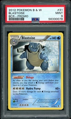 2012 Pokemon BW Boundaries Crossed Blastoise BCR Promo #31 PSA 9 MINT - Image 1 of 2