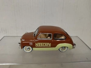SEAT 600 1959 2-SERIE NESCAFE 1:43 SALVAT SOLIDO NO BOX - Imagen 1 de 4