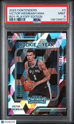 Panini Contenders Roy Victor Wembanyama Playoff Edition 2023/99 PSA 9 Foto 1 de 2
