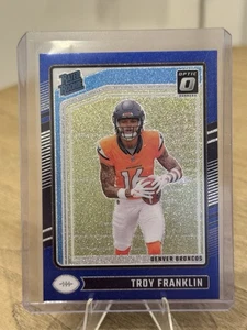 2024 Panini Optic - Rated Rookie Troy Franklin #294 Blue Glitter CASE HIT SSP! - Bild 1 von 2