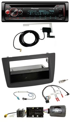 Pioneer DAB CD Lenkrad USB Bluetooth Autoradio für Alfa Mito 955 2014-2018 schwa - Bild 1 von 4