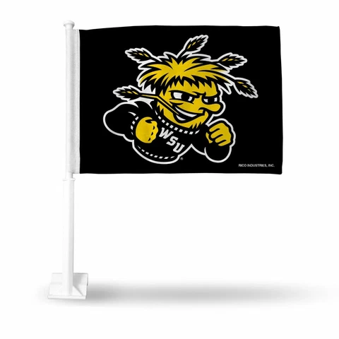 Wichita State Shockers WuShock 11X14 Window Mount 2-Sided Car Flag Cover