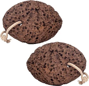 2 Pcs Volcanic Lava Pumice Stone Natural Callus Remover Exfoliator For Feet Hand - Picture 1 of 6