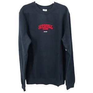 Tulones Currency Collectors Club Navy Blue Embroidered Crew Neck Sweatshirt XXXL - Picture 1 of 8