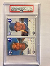 1987 Kraft Home Plate Heroes Dave Winfield Ryne Sandberg Panel PSA 6 POP 1 of 1!